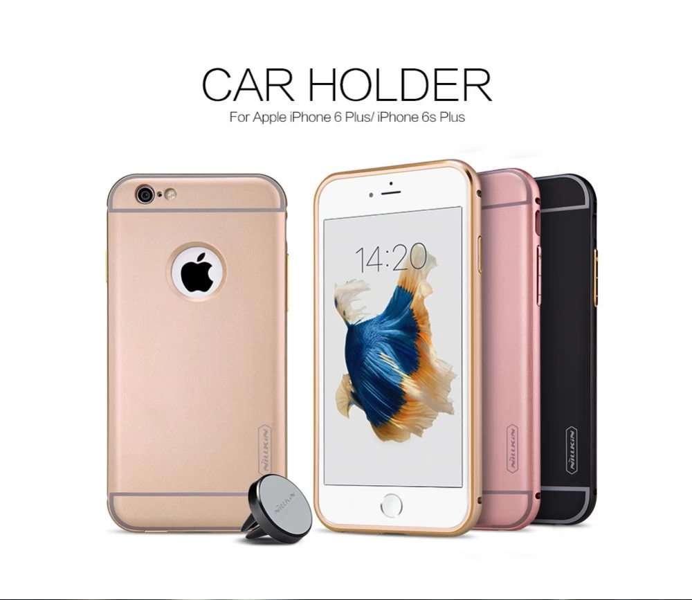Apple iPhone 6S Plus suojakuori pinkki Nillkin Car Holder/Protection