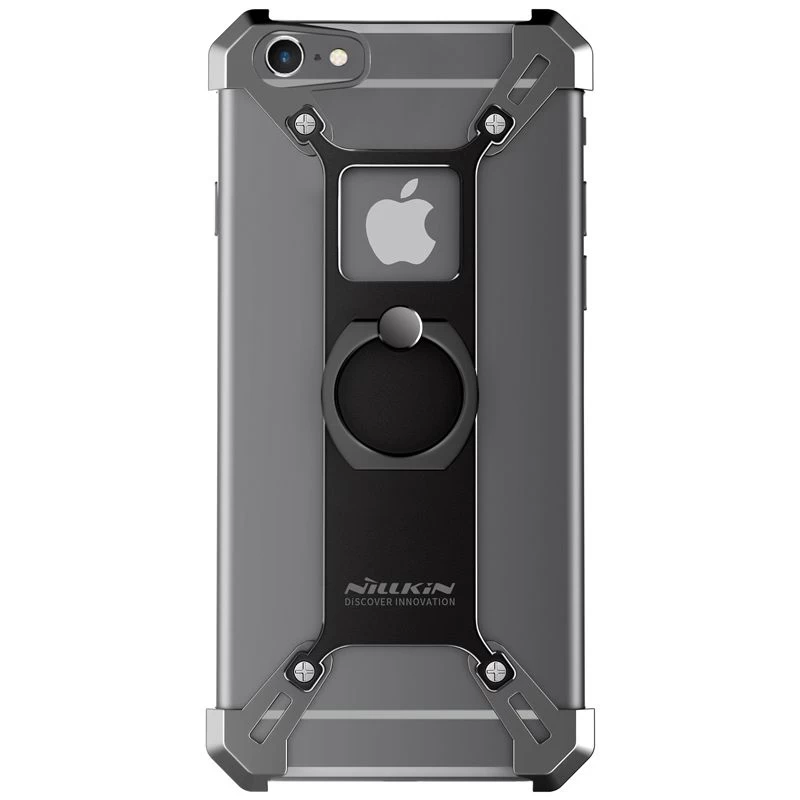 Apple iPhone 6S Plus suojakuori musta Nillkin Barde Metal  with Ring