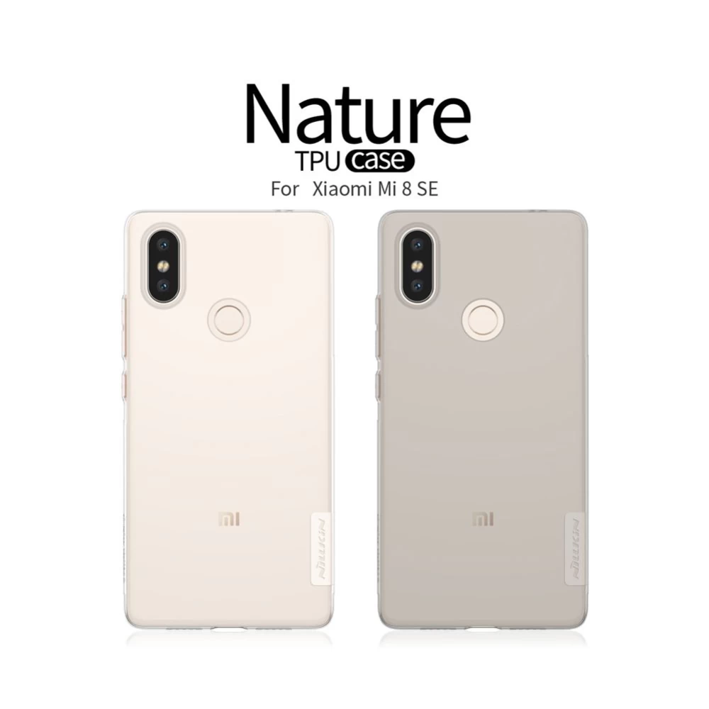 Xiaomi Mi 8 SE case transparent gray TPU