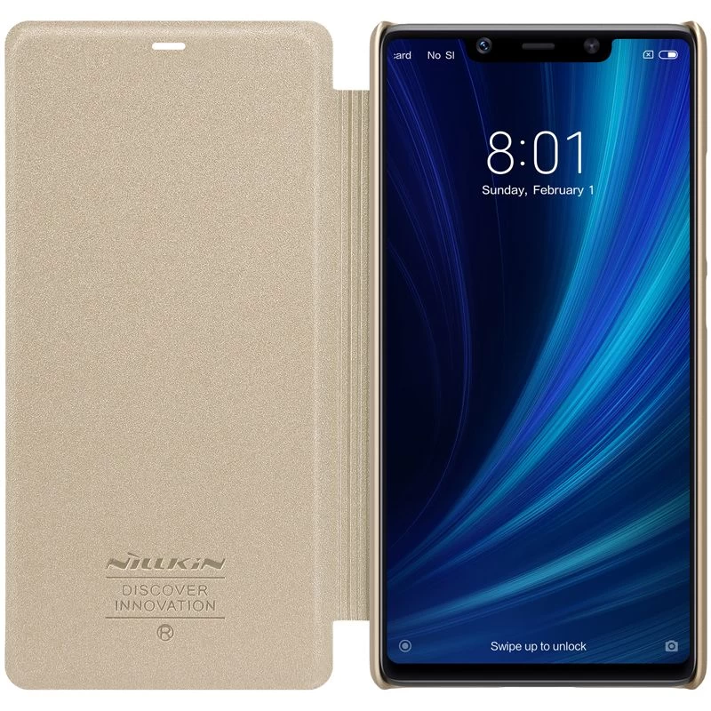 Xiaomi Mi 8 SE case golden Sparkle Leather