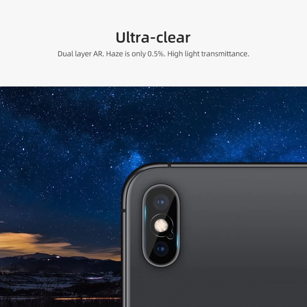 Apple iPhone XS aizsargstikls  InvisiFilm AR camera protective film