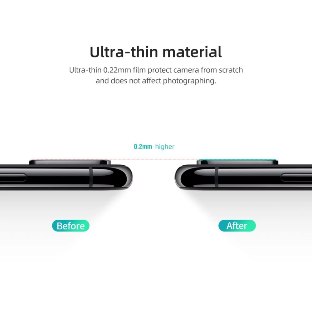 Apple iPhone XS aizsargstikls  InvisiFilm AR camera protective film