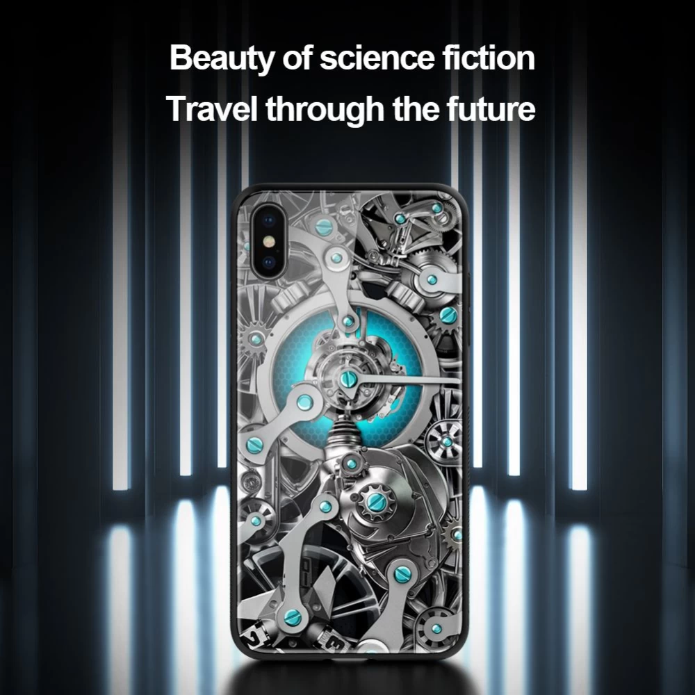 Apple iPhone XS Max skal svart Nillkin Spacetime