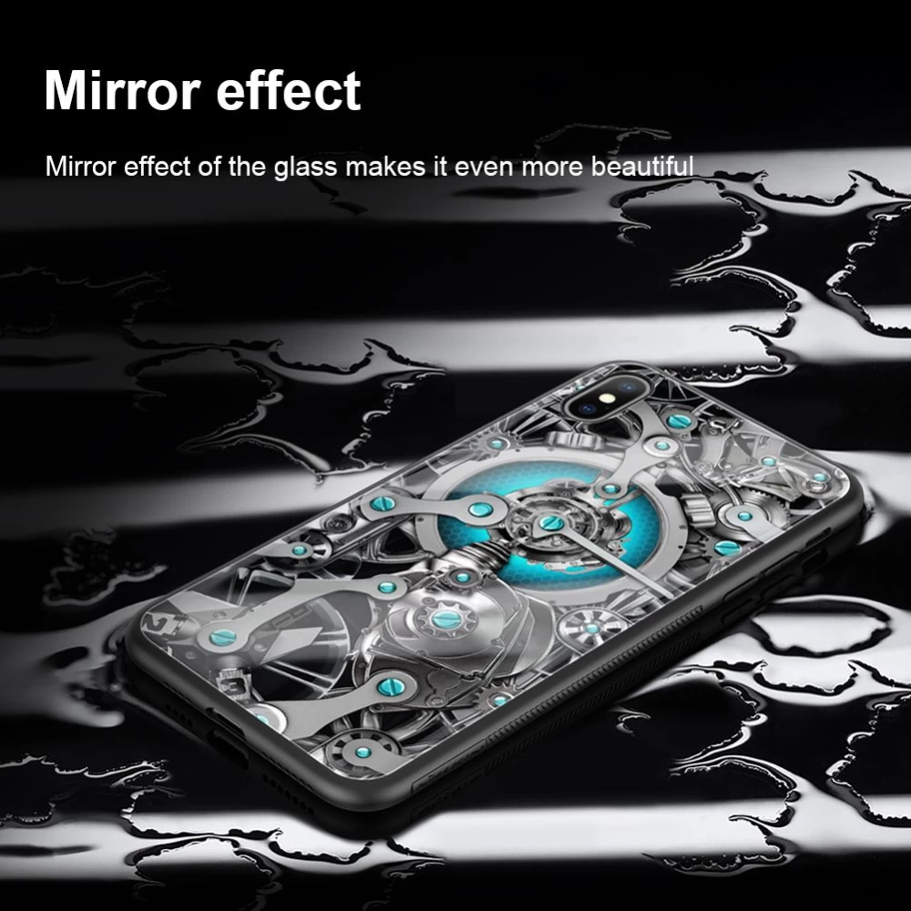 Apple iPhone XS Max skal svart Nillkin Spacetime