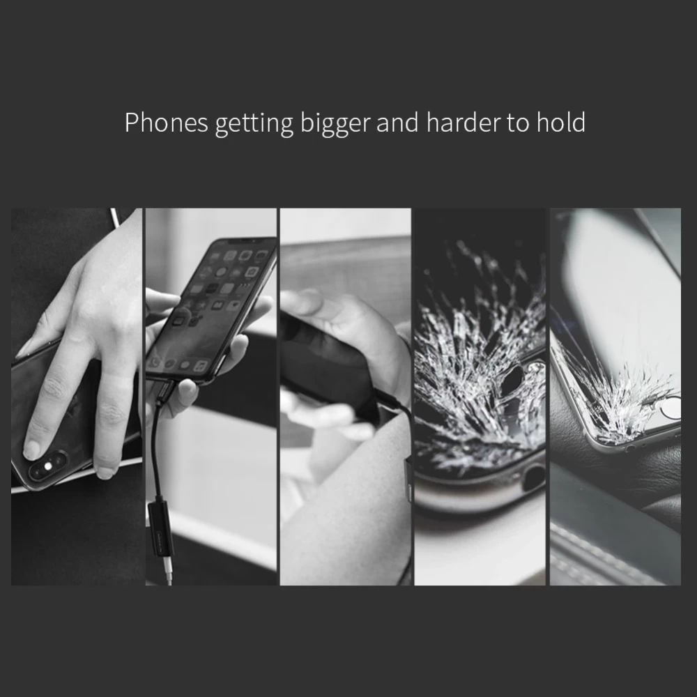 Apple iPhone XS Max dėklas Juoda Nillkin Grip  with Finger Loop