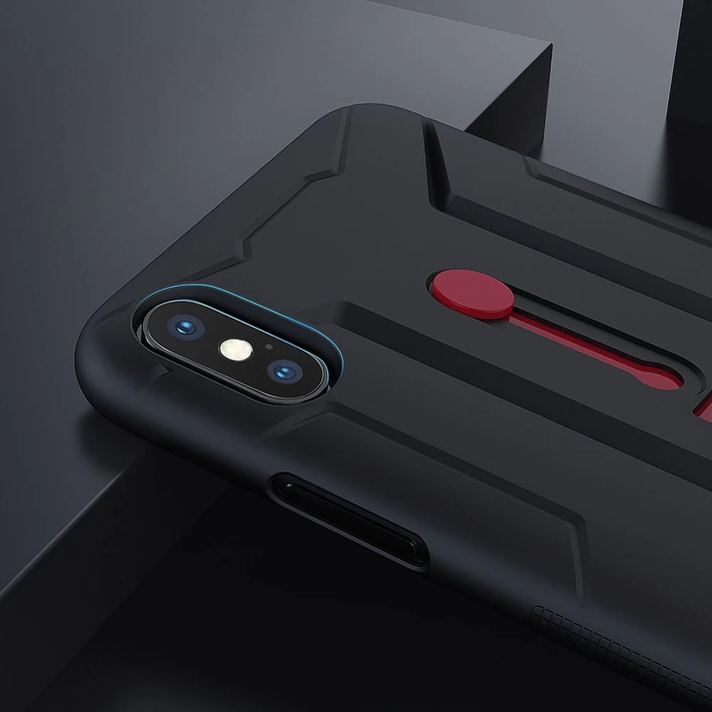Apple iPhone XS Max dėklas Juoda Nillkin Grip  with Finger Loop