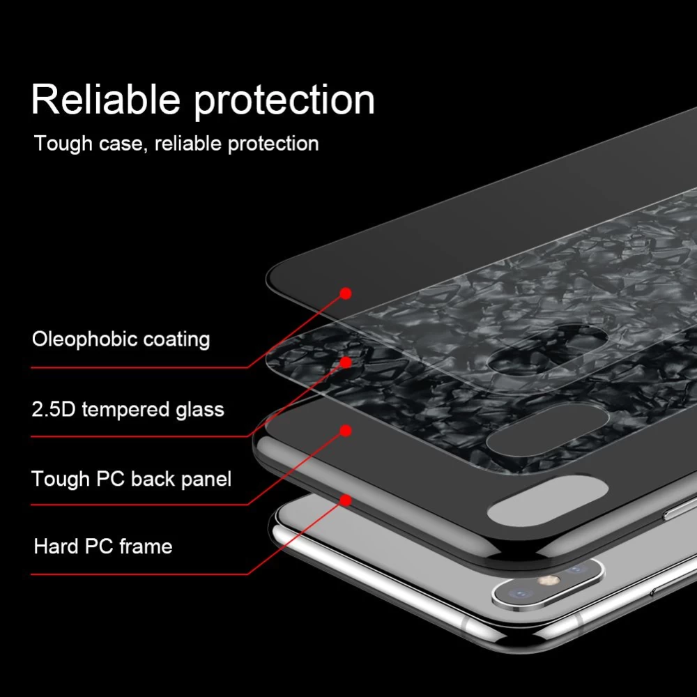 Apple iPhone XS Max skal svart Nillkin Seashell 