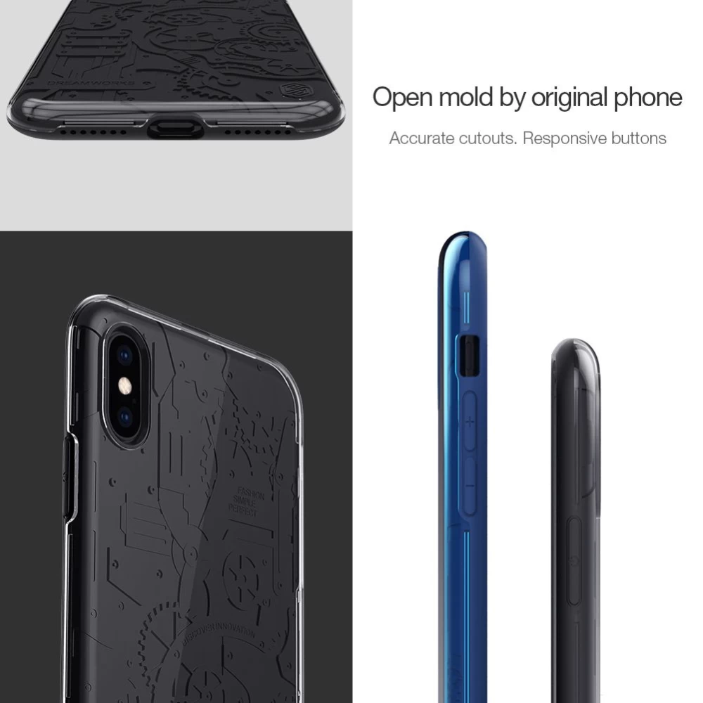 Apple iPhone XS Max skal svart Nillkin Machinery