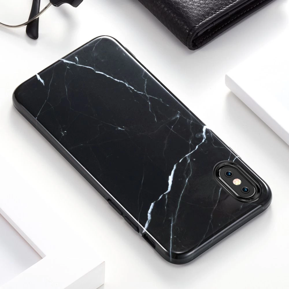 Apple iPhone XS Max skal svart ESR Marble