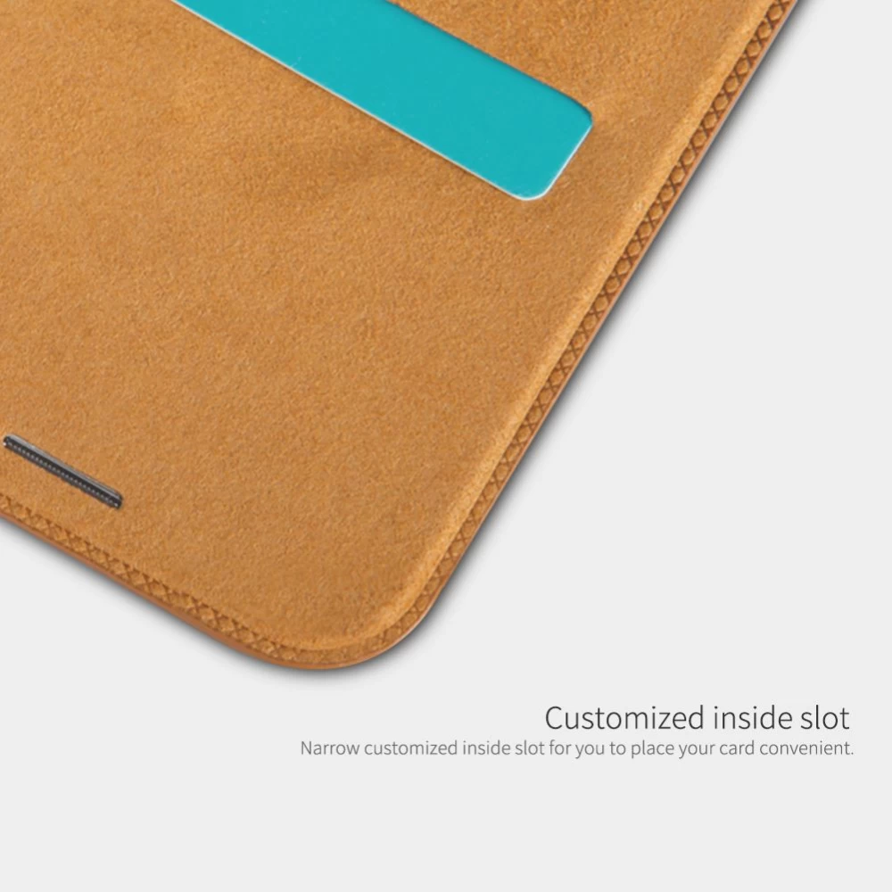 Apple iPhone XS Max fodral röd Nillkin Qin Leather