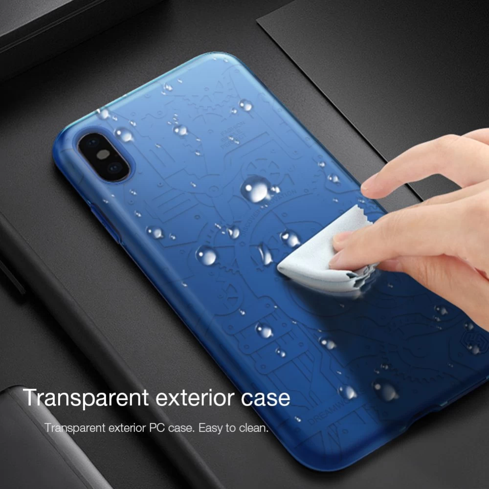Apple iPhone XS Max skal röd Nillkin Machinery