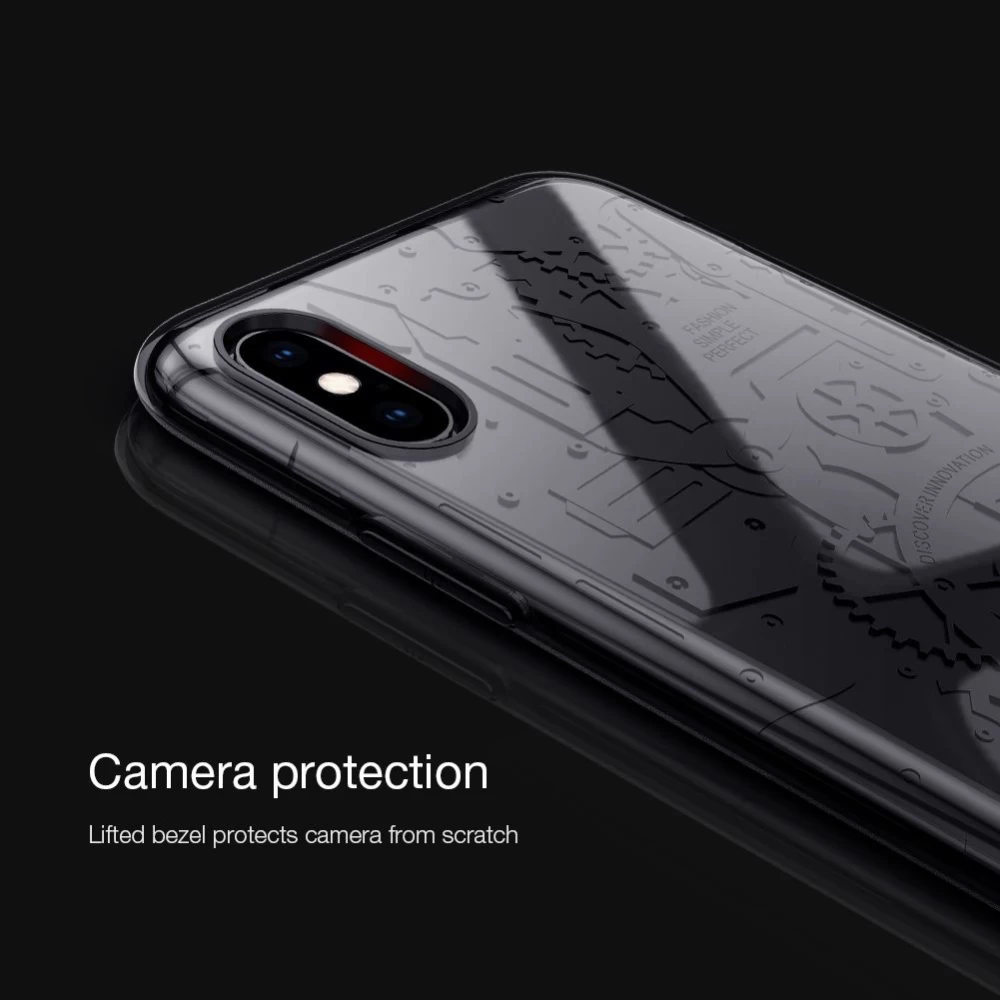 Apple iPhone XS Max skal röd Nillkin Machinery