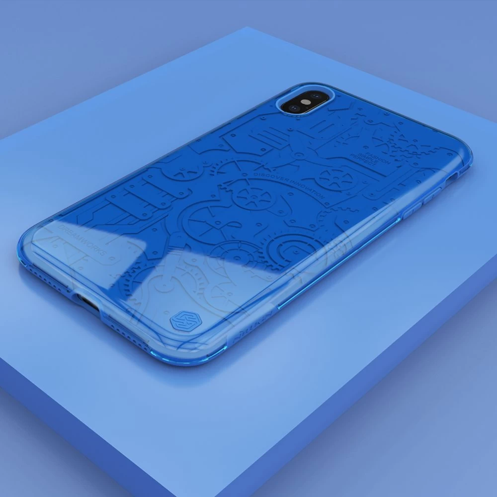 Apple iPhone XS Max skal röd Nillkin Machinery