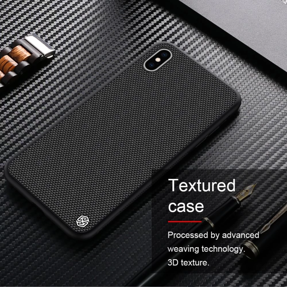 Apple iPhone XS Max dėklas raudonas Nillkin Textured