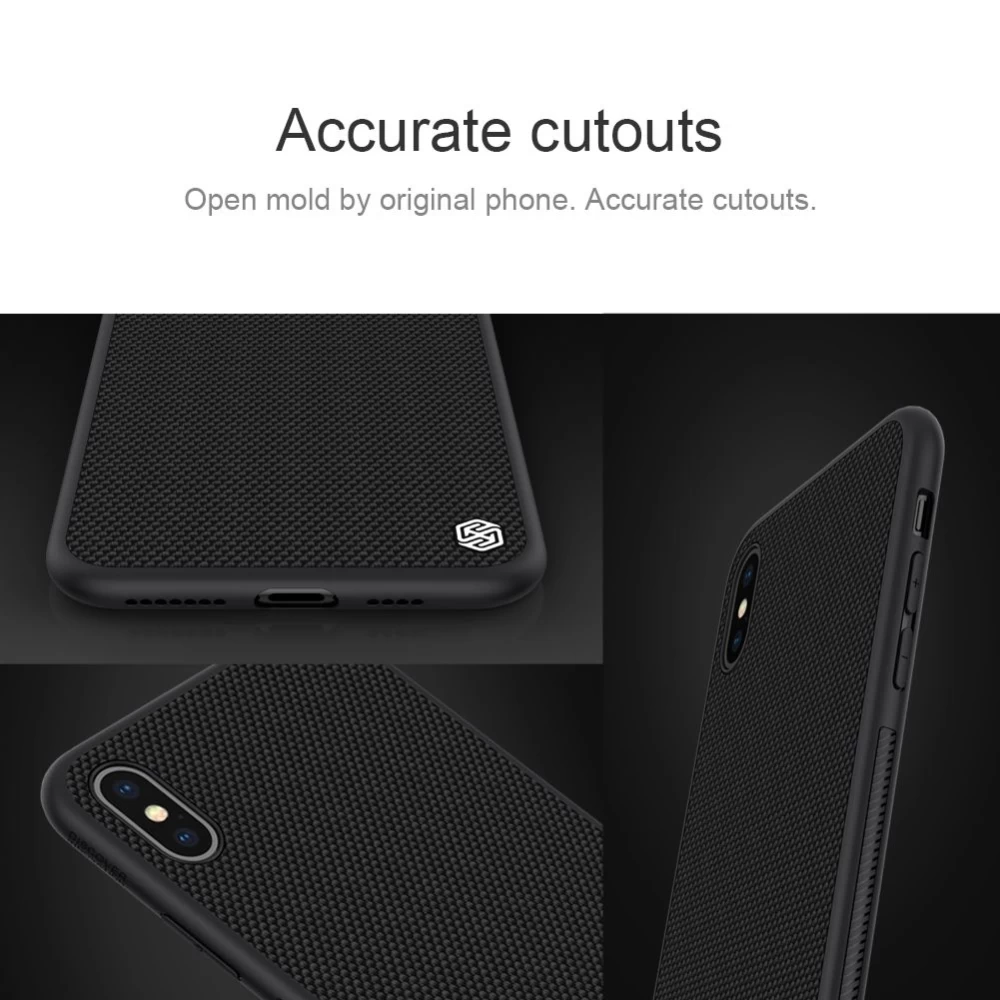 Apple iPhone XS Max dėklas raudonas Nillkin Textured
