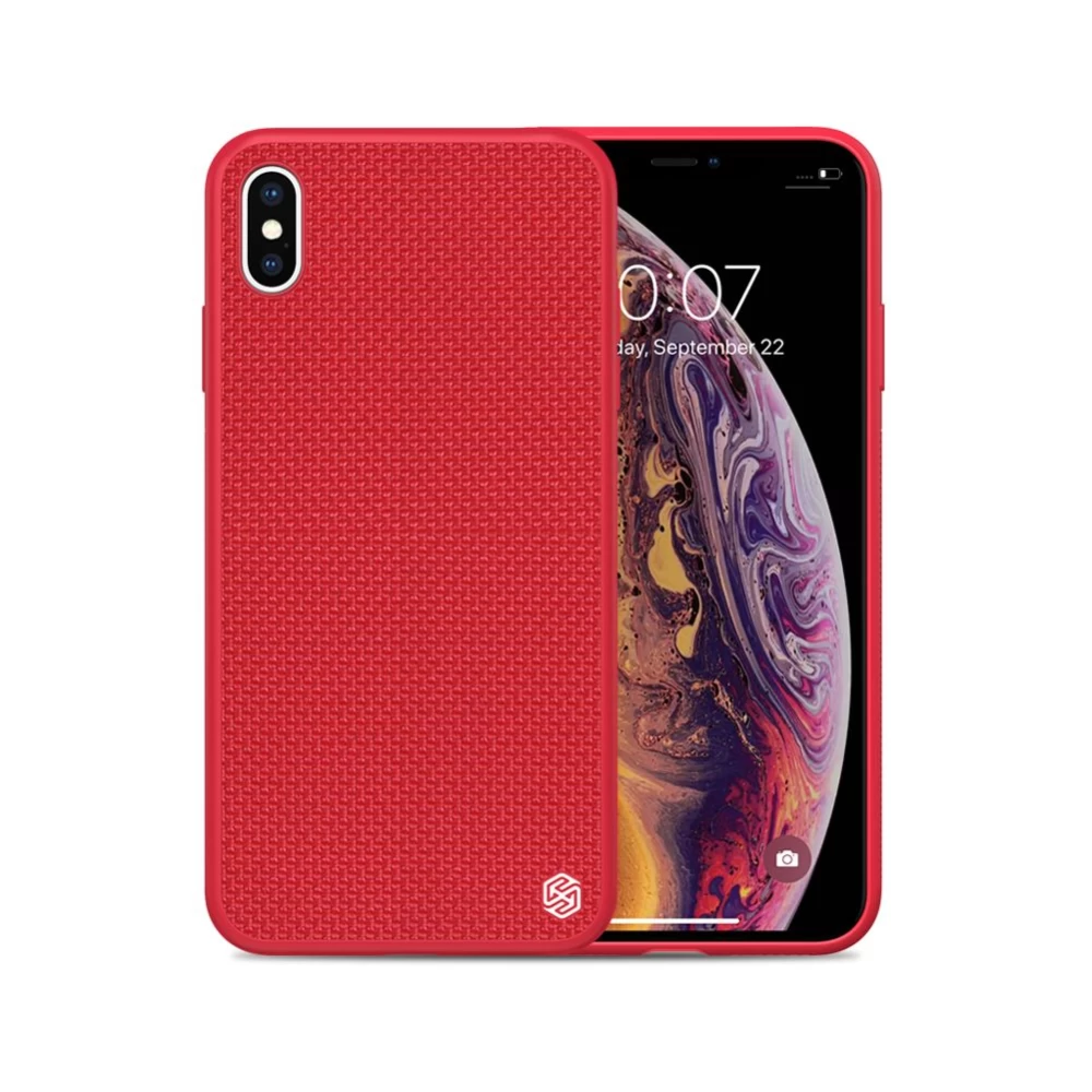 Apple iPhone XS Max dėklas raudonas Nillkin Textured