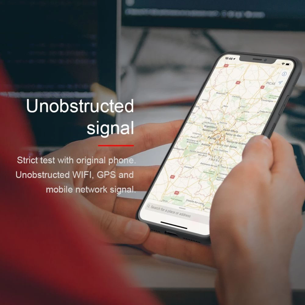 Apple iPhone XS Max dėklas raudonas Nillkin Textured