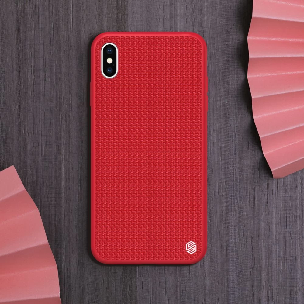 Apple iPhone XS Max dėklas raudonas Nillkin Textured