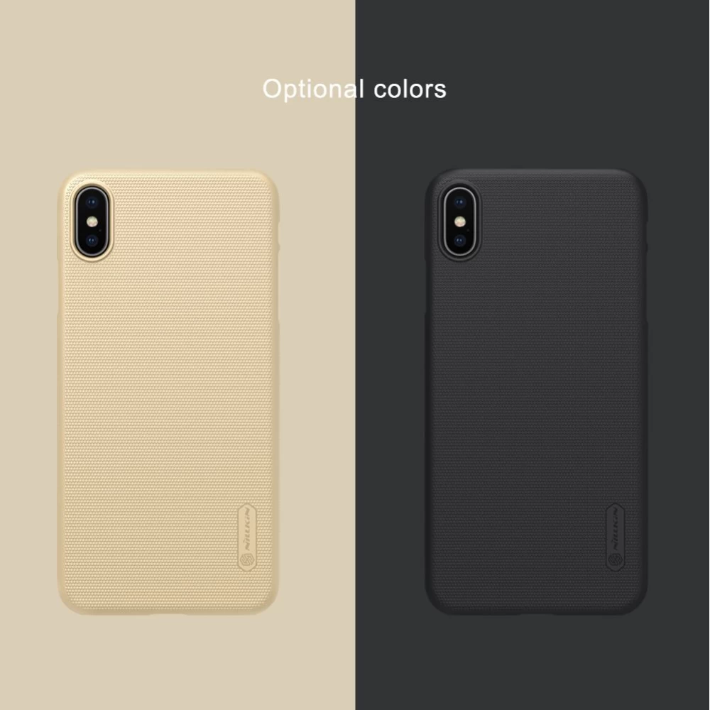 Apple iPhone XS Max skal gyllene Nillkin Super Frosted Shield