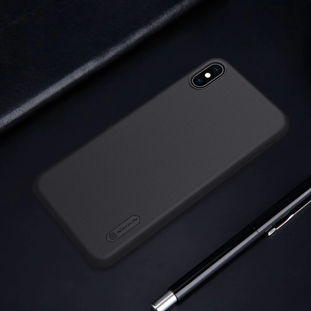 Apple iPhone XS Max skal gyllene Nillkin Super Frosted Shield