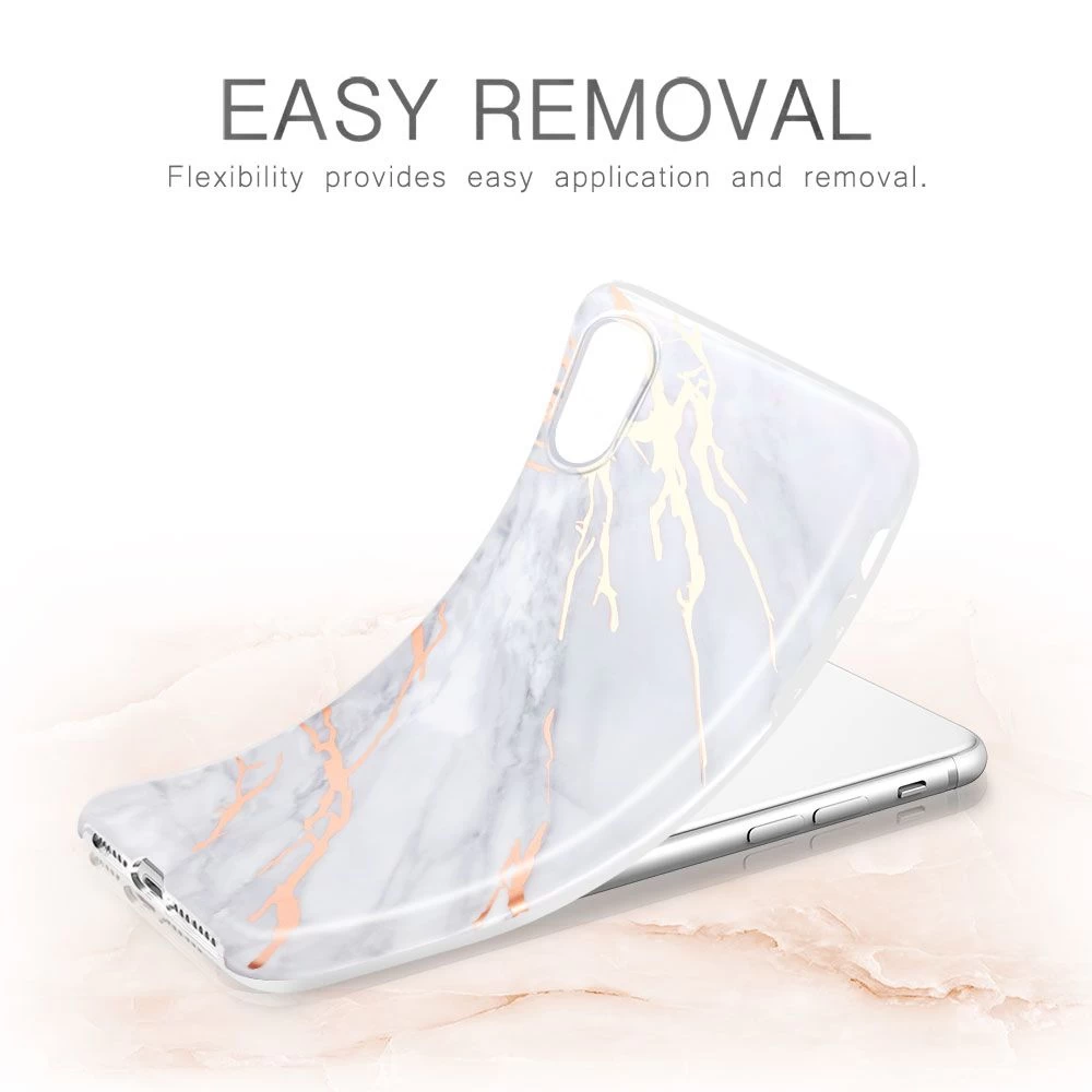 Apple iPhone XS Max skal gyllene ESR Marble