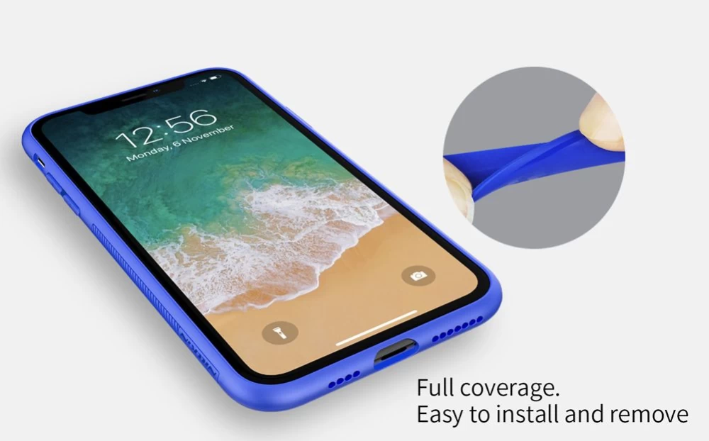 Apple iPhone XS Max skal blå Nillkin Fancy Gift Set