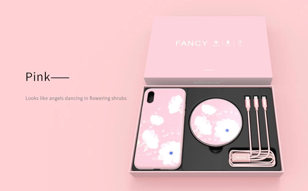 Apple iPhone XS Max skal blå Nillkin Fancy Gift Set