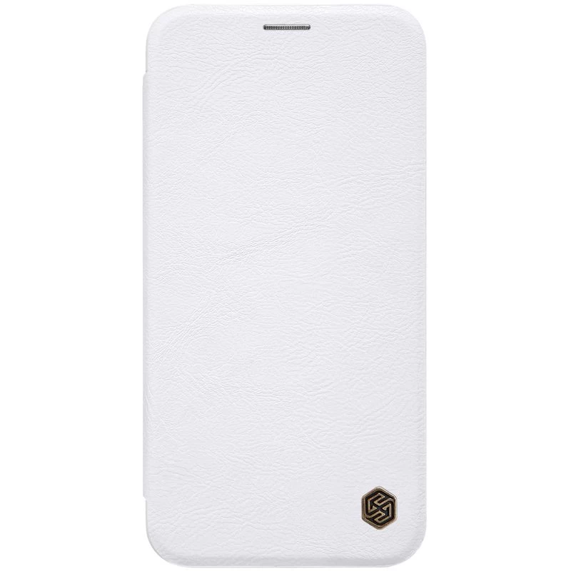 Apple iPhone XS Max fodral vit Nillkin Qin Leather