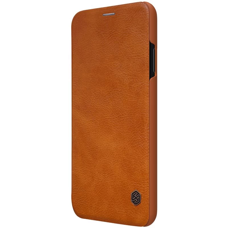 Apple iPhone XS Max dėklas rudas Nillkin Qin Leather