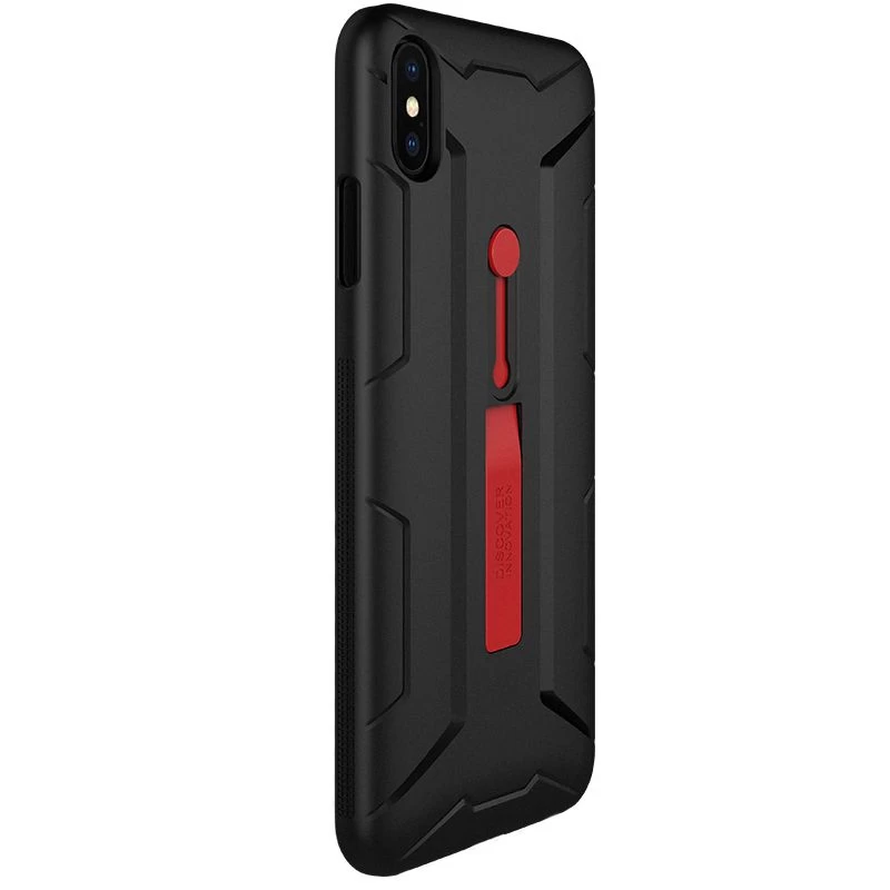 Apple iPhone XS Max dėklas Juoda Nillkin Grip  with Finger Loop