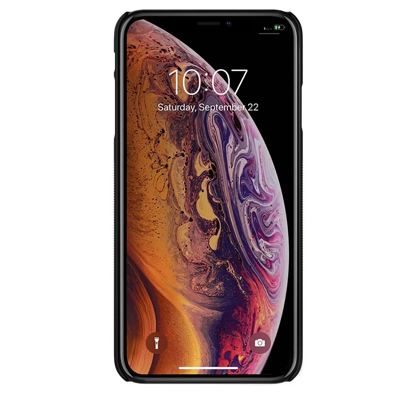 Apple iPhone XS Max dėklas Juoda Nillkin Grip  with Finger Loop