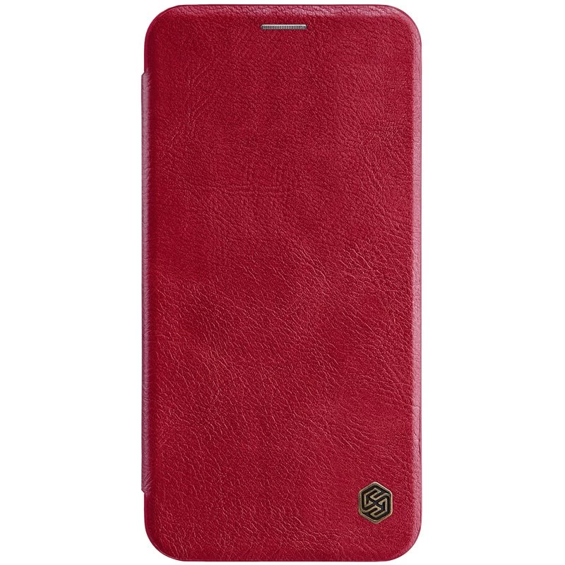 Apple iPhone XS Max fodral röd Nillkin Qin Leather
