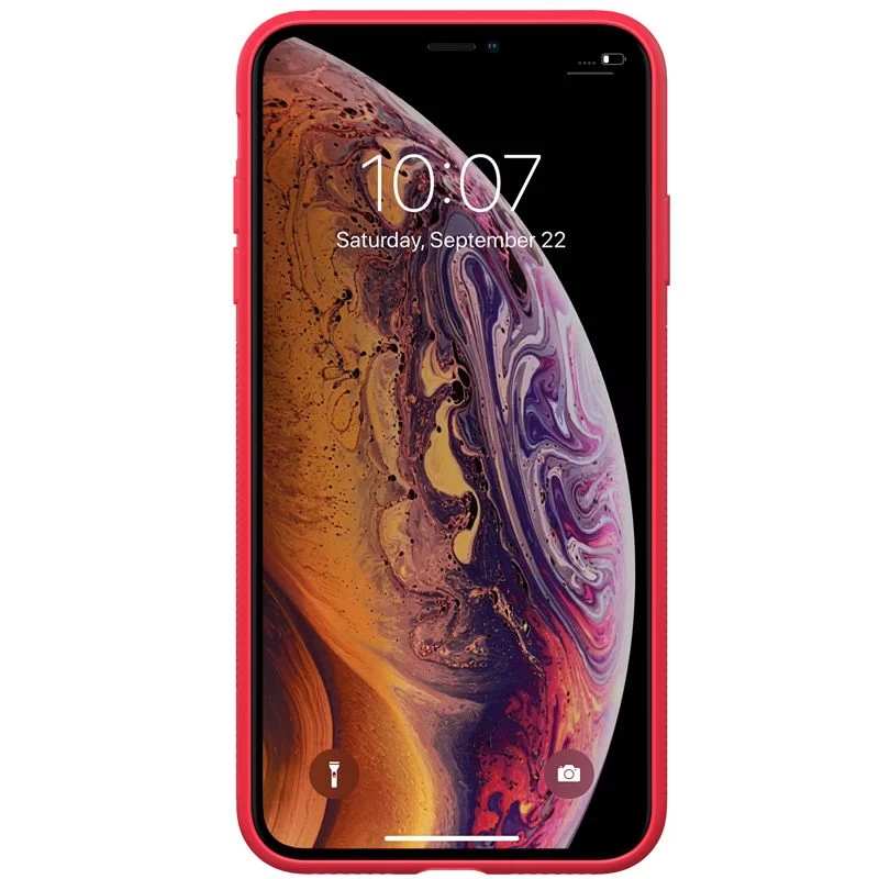 Apple iPhone XS Max dėklas raudonas Nillkin Textured