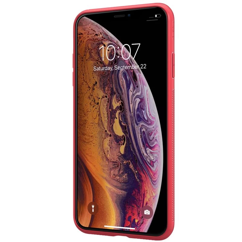 Apple iPhone XS Max dėklas raudonas Nillkin Textured