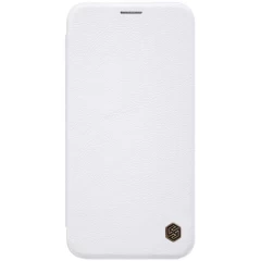 Apple iPhone XS Max fodral vit Nillkin Qin Leather 