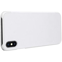 Apple iPhone XS Max fodral vit Nillkin Qin Leather 