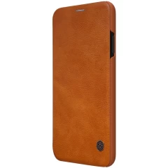 Apple iPhone XS Max dėklas rudas Nillkin Qin Leather 