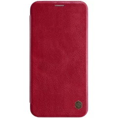 Apple iPhone XS Max fodral röd Nillkin Qin Leather 