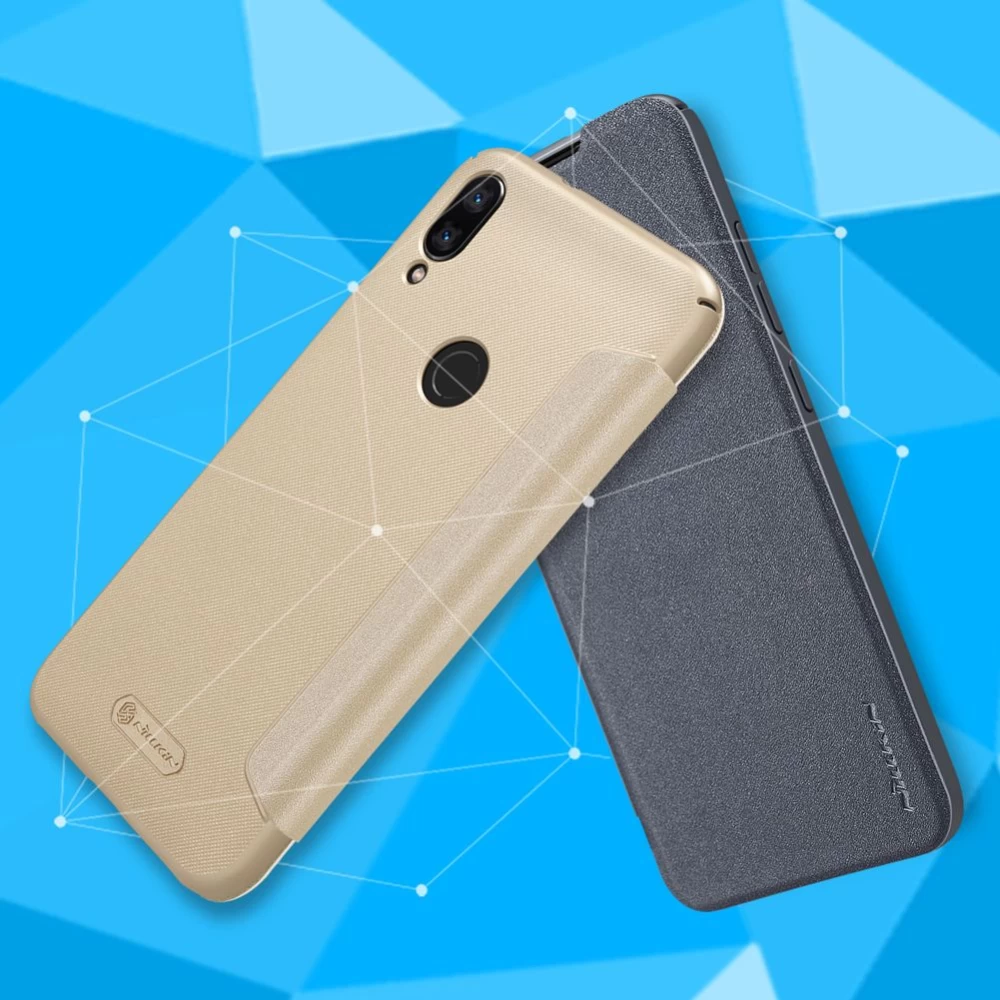 Xiaomi Mi Play fodral gyllene Sparkle Leather