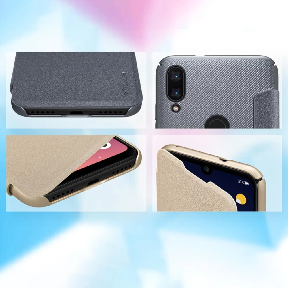 Xiaomi Mi Play fodral gyllene Sparkle Leather