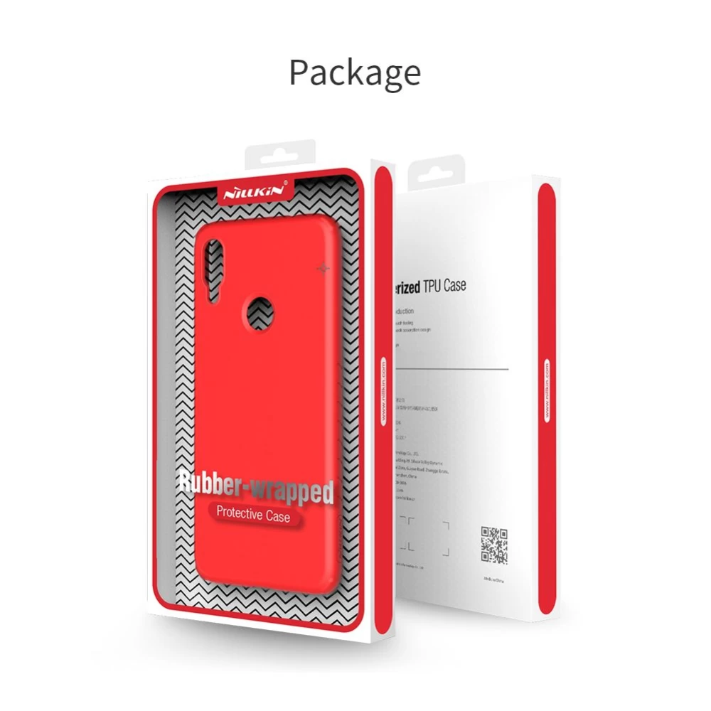 Xiaomi RedMi Note 7 dėklas raudonas Rubber Wrapped  Redmi
