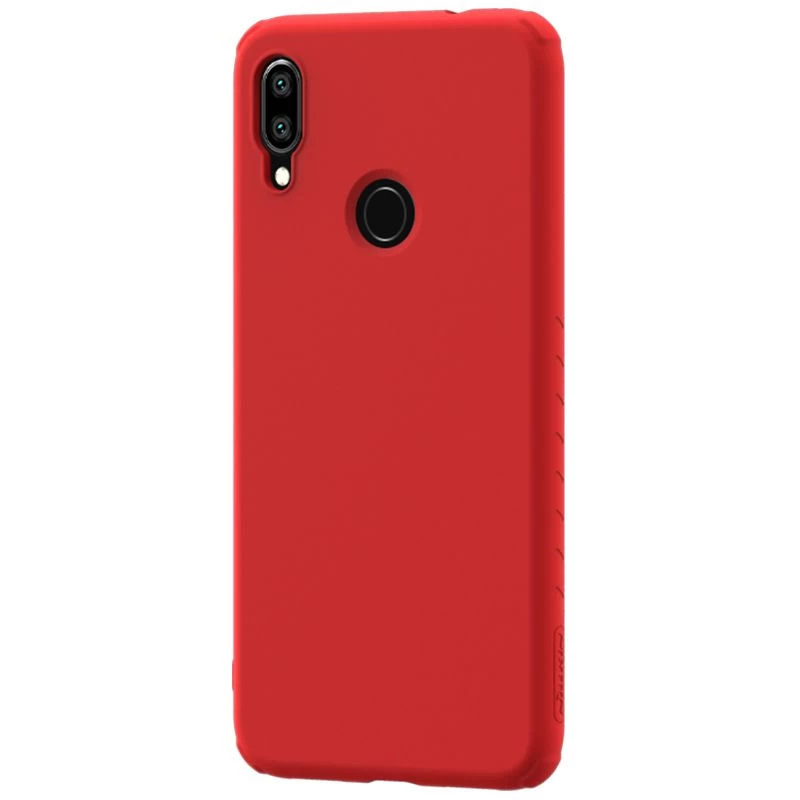 Xiaomi RedMi Note 7 dėklas raudonas Rubber Wrapped  Redmi