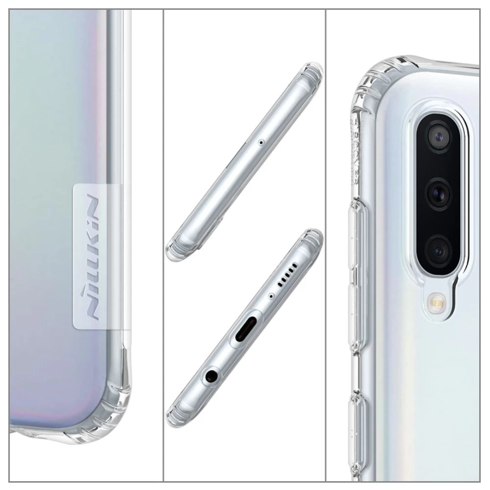 Samsung Galaxy A50 vāciņš caurspīdīgs pelēks Nillkin TPU 