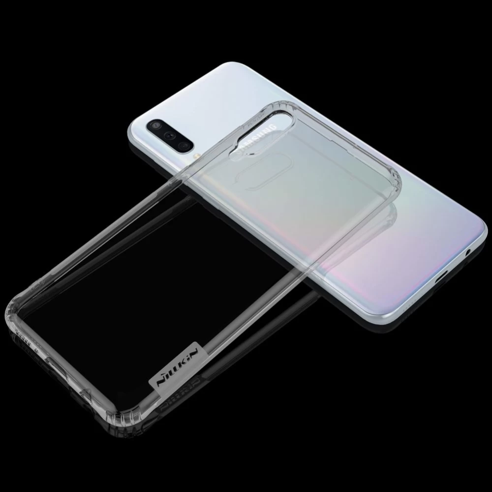 Samsung Galaxy A50 vāciņš caurspīdīgs pelēks Nillkin TPU 