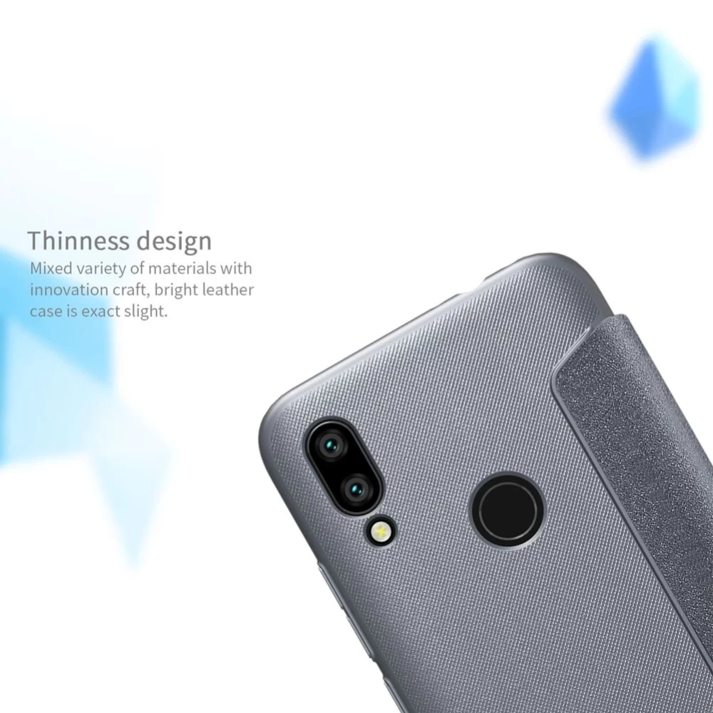 Xiaomi RedMi 7 maciņš zeltīts Sparkle Leather  Redmi
