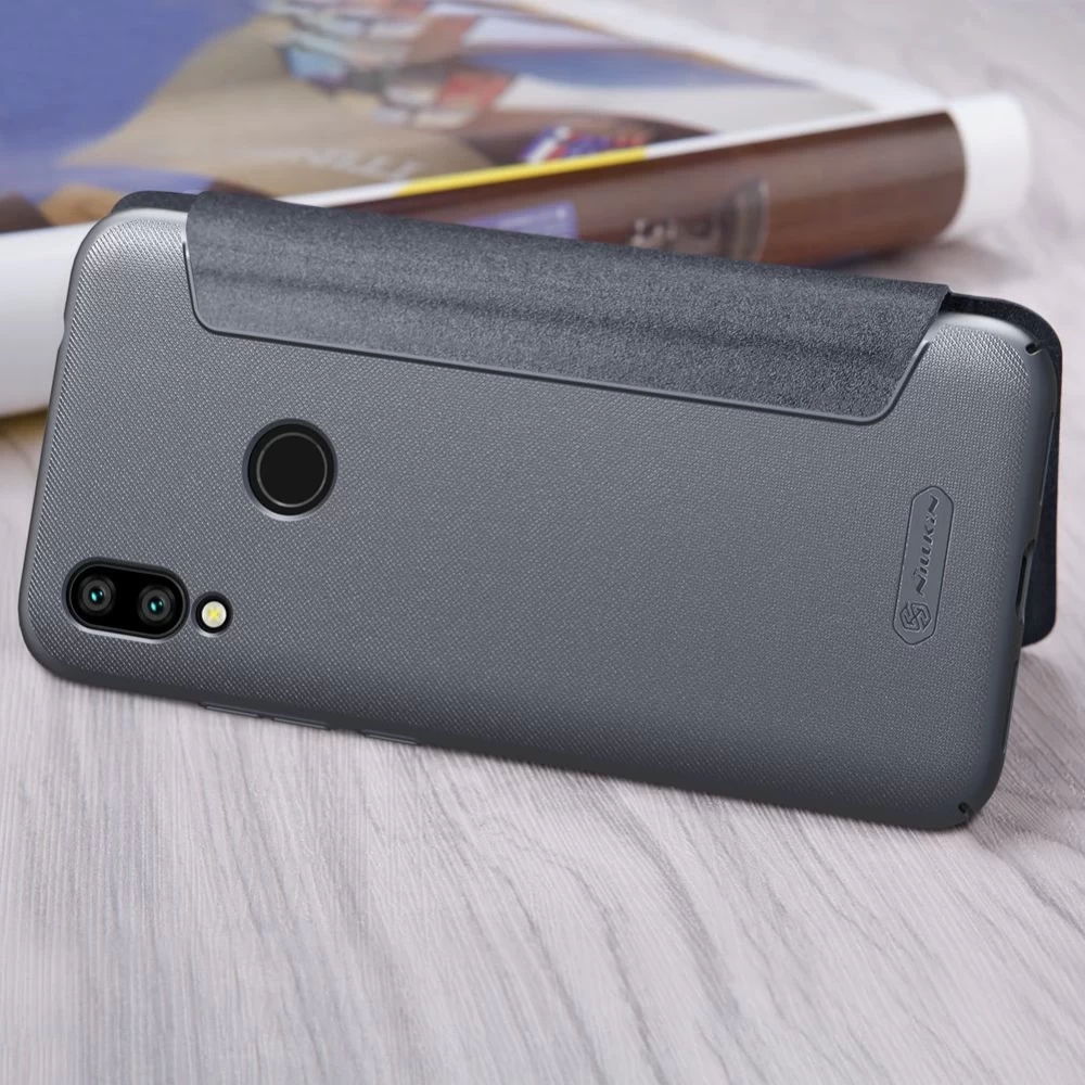 Xiaomi RedMi 7 maciņš zeltīts Sparkle Leather  Redmi