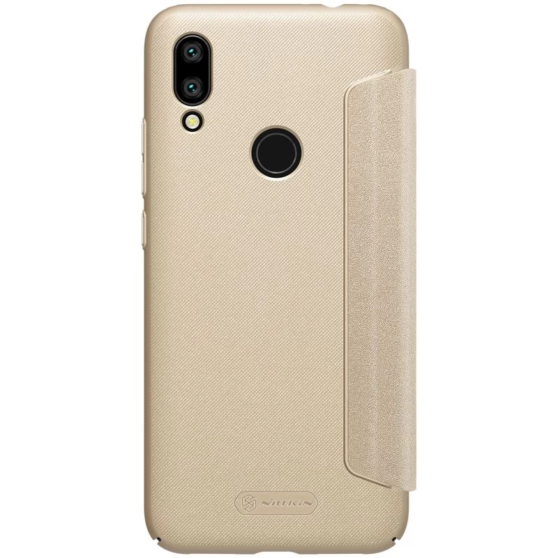 Xiaomi RedMi 7 maciņš zeltīts Sparkle Leather  Redmi