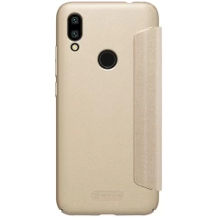 Xiaomi RedMi 7 maciņš zeltīts Sparkle Leather  Redmi