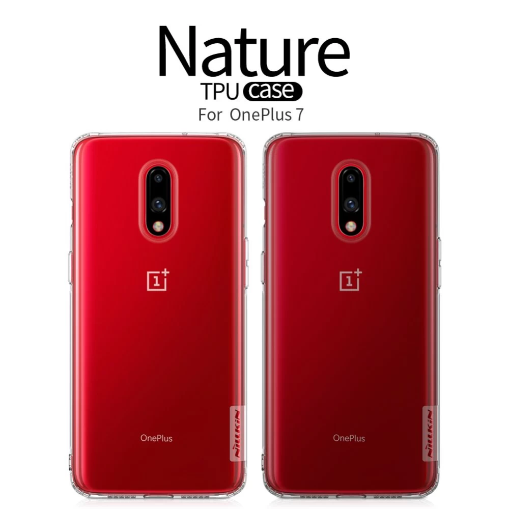 OnePlus 7 vāciņš caurspīdīgs TPU