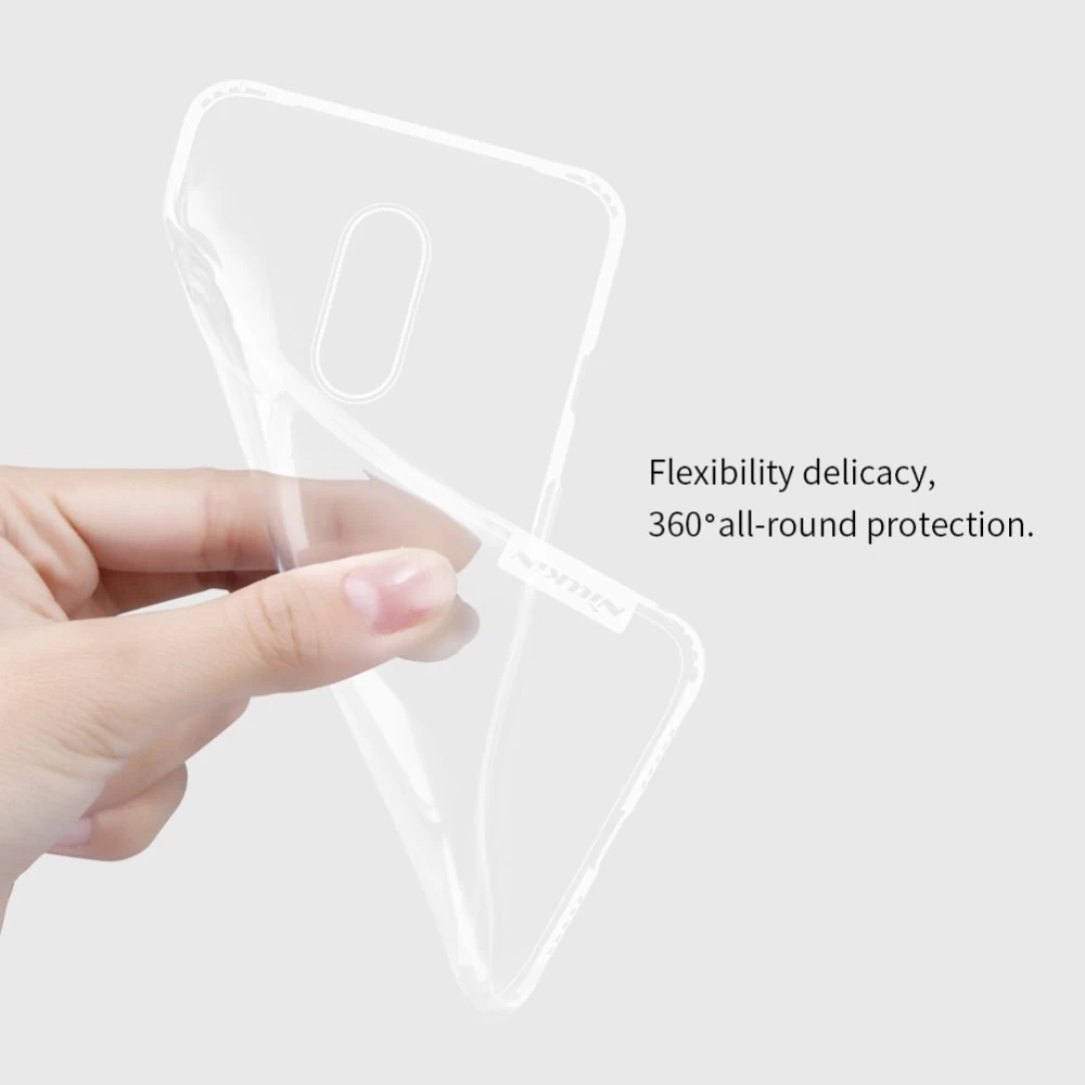 OnePlus 7 vāciņš caurspīdīgs TPU